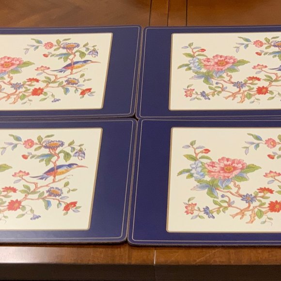 Pimpernel Dining Pimpernel Floral With Bird Placemats Set Of 4